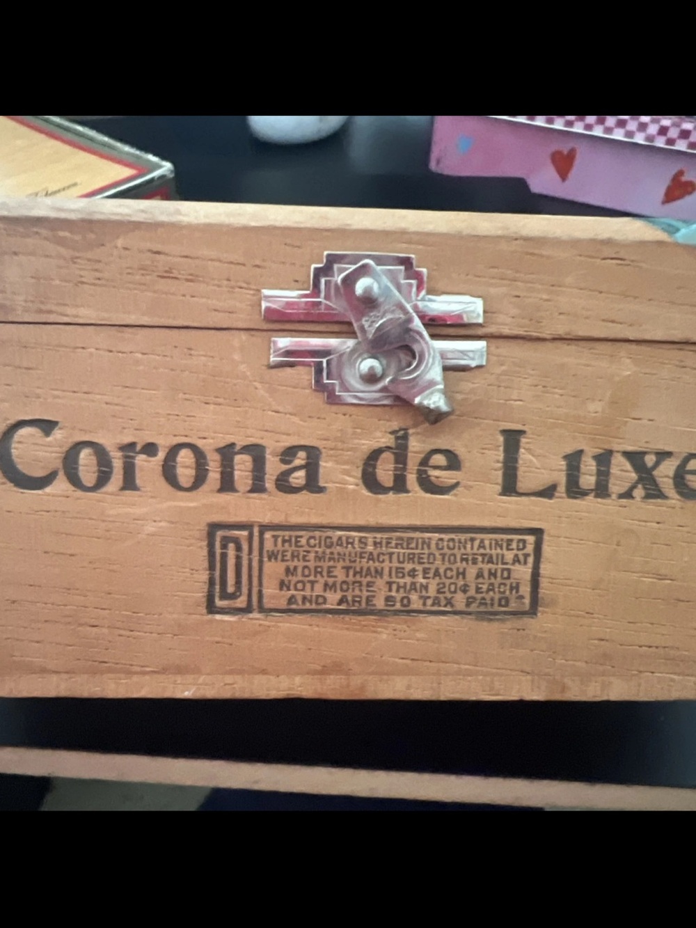 Lot Of 2 Phillies Panatella 1957 Cigar Boxes & Burge’s Wooden Corona De luxe NY - Picture 15 of 16